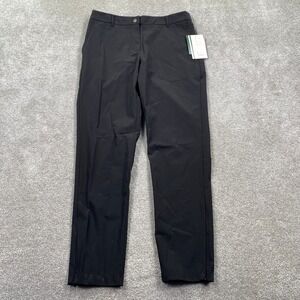Fore All Womens Black Golf Pants Flat Front Lightweight Stretch Size S